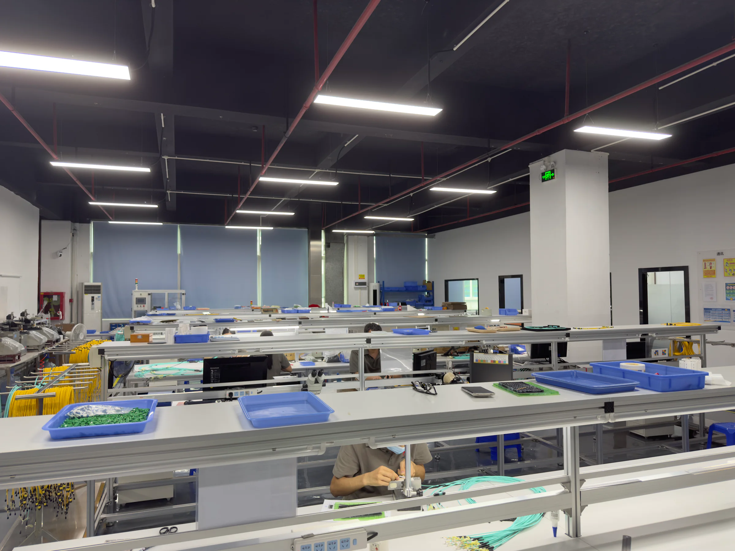 Fiber optic production workshop